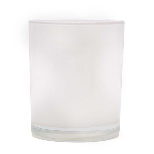 Kerzenglas - weiß - innenseitig - 230ml